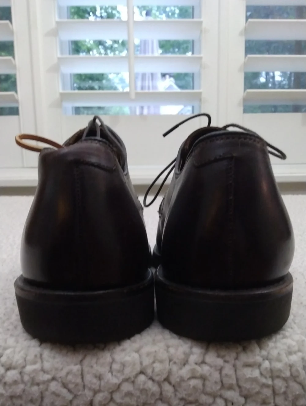 Like New Allen Edmonds Dark Brown Leather Derby Road Warriors Shoes